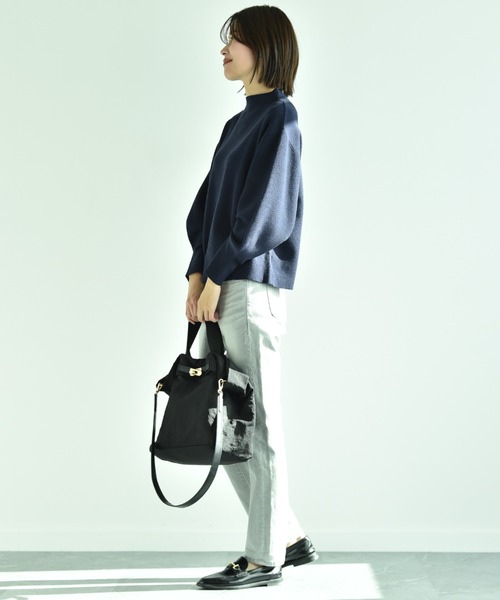 INTERPLANET（インタープラネット）の「ベルト付ナイロントートバッグ（トートバッグ・レディース・カーキ/ブラック・フリー）」の11枚目の写真