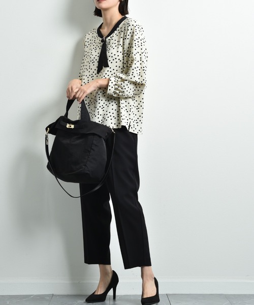 INTERPLANET（インタープラネット）の「ベルト付ナイロントートバッグ（トートバッグ・レディース・カーキ/ブラック・フリー）」の20枚目の写真