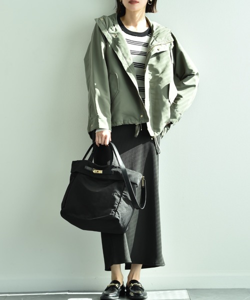 INTERPLANET（インタープラネット）の「ベルト付ナイロントートバッグ（トートバッグ・レディース・カーキ/ブラック・フリー）」の17枚目の写真