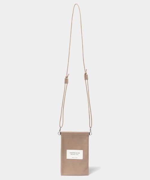 beautiful people(ビューティフルピープル)の「color leather document case(ショルダーバッグ・レディース・グレイッシュベージュ/グレー/ブラック/アイボリー/ピンク/グリーン・FREE)」の17枚目の写真