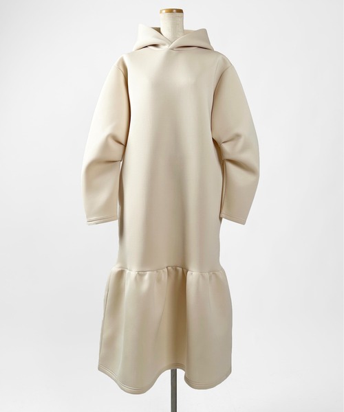 PICCIN(ピッチン)の「【WEB限定】ダンボールニットフーディーワンピース(ワンピース・レディース・アイボリー/ブラック・M)」の20枚目の写真