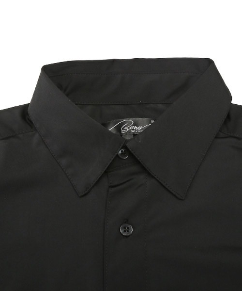 LUXSTYLE(ラグスタイル)の「スーパーストレッチレギュラーカラー長袖シャツ(シャツ/ブラウス・メンズ・ブラック/ホワイト・XL/L/M)」の11枚目の写真