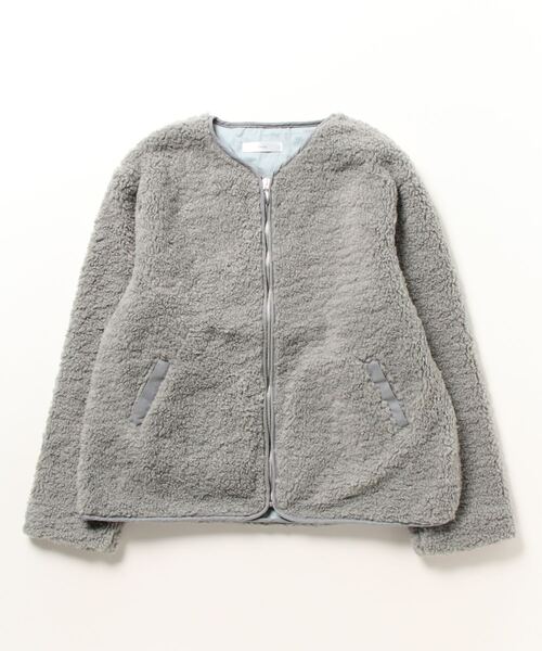 ▲ミドルボアカカーデ ボアジャケット（カーディガン/ボレロ）｜ROOPTOKYO（ループトウキョウ） 7,560円