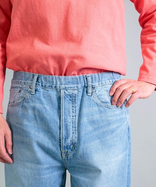 OMNIGOD（オムニゴッド）の「[OMNIGOD mens / オムニゴッド] 10ozデニム 5Pイージールーズジーンズ（デニムパンツ・メンズ・ライトインディゴブルー・3/2）」の20枚目の写真