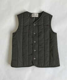 aBity select | 中綿ミドル丈 縦キルティングベスト(ベスト)
