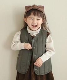 aBity select（アビティセレクト）の「中綿ミドル丈 縦キルティングベスト（ベスト）」