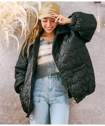 anap mimpi | ハート キルティング ボリュームスリーブ オーバーサイズ ジャケット(ブルゾン)