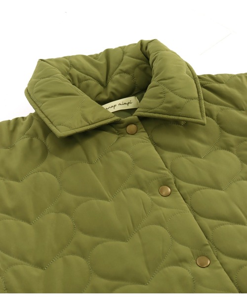 anap mimpi（アナップミンピ）の「ハート キルティング ボリュームスリーブ オーバーサイズ ジャケット（ブルゾン・レディース・ブラック/カーキ・FREE）」の20枚目の写真