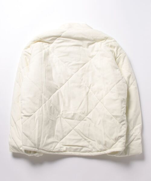 ANDGEEBEE(アンジービー)の「キルティングエコダウンジャケット(ダウンジャケット/コート・レディース・アイボリー/ネイビー/グレー・FREE)」の12枚目の写真