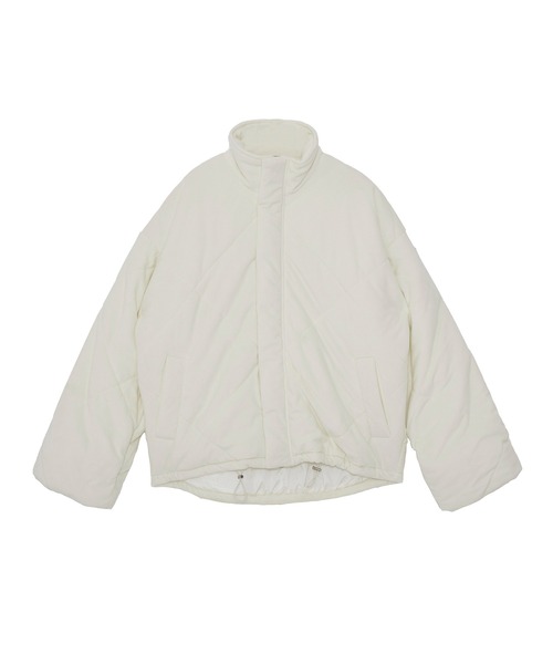 ANDGEEBEE(アンジービー)の「キルティングエコダウンジャケット(ダウンジャケット/コート・レディース・アイボリー/ネイビー/グレー・FREE)」の9枚目の写真