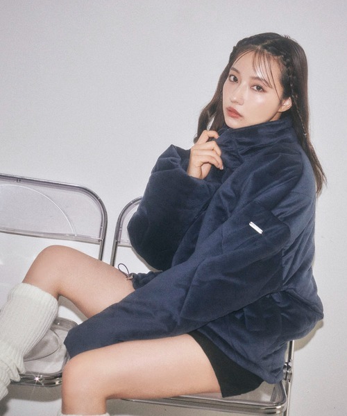 ANDGEEBEE(アンジービー)の「キルティングエコダウンジャケット(ダウンジャケット/コート・レディース・アイボリー/ネイビー/グレー・FREE)」の21枚目の写真