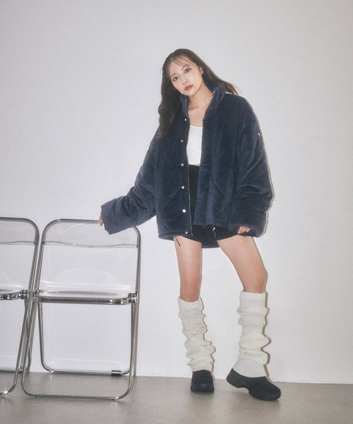 ANDGEEBEE(アンジービー)の「キルティングエコダウンジャケット(ダウンジャケット/コート・レディース・アイボリー/ネイビー/グレー・FREE)」の18枚目の写真