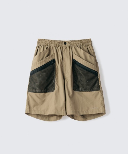 WILD THINGS（ワイルドシングス）の「WILDTHINGS/ワイルドシングス　SUPPLEX GATHERING SHORTS（その他パンツ・メンズ・ベージュ/ブルー/オリーブ/ブラック・L/M/XL/S）」の2枚目の写真