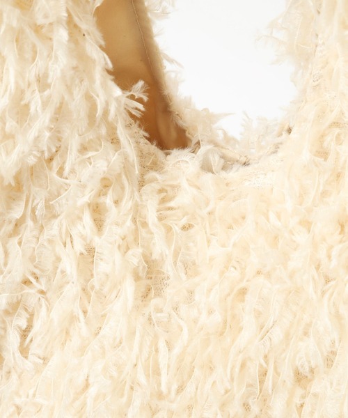 LOWRYS FARM（ローリーズファーム）の「フェザートートＢＡＧ　989597（トートバッグ・レディース・ブラック/ブルー/アイボリー・FREE）」の4枚目の写真