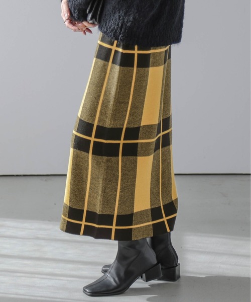 SUGAR BISKET（シュガービスケット）の「チェック柄タイトスカート（スカート・レディース・イエロー/ホワイト/グレー/ブラウン/ピンク/ブルー・フリー）」の17枚目の写真