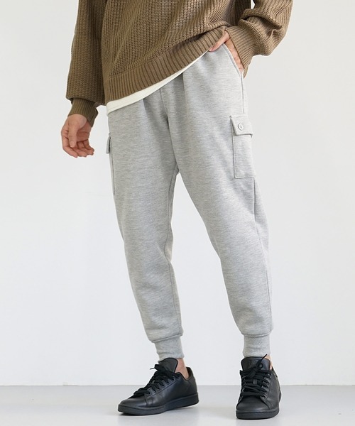 MinoriTY】選べる裏起毛ボンディングジョガーパンツ 裏フリースパンツ