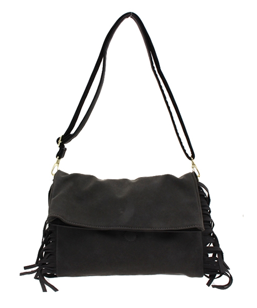 natural couture（ナチュラルクチュール）の「【natural couture NICE CLAUP】フリンジショルダーバッグ（ショルダーバッグ・レディース・ベージュ/キャメル/ブラック・FREE）」の2枚目の写真