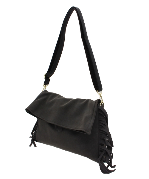 natural couture（ナチュラルクチュール）の「【natural couture NICE CLAUP】フリンジショルダーバッグ（ショルダーバッグ・レディース・ベージュ/キャメル/ブラック・FREE）」の8枚目の写真