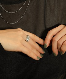 voov | 【金属アレルギー対応】幅広 ライン リング サージカル 指輪 デイリー オケージョン(リング)