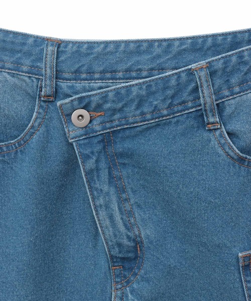 31 Sons de mode（トランテアン　ソン　ドゥ　モード）の「デニムロングスカート（デニムスカート・レディース・インディゴブルー/サックスブルー/ブラック・36/38）」の18枚目の写真