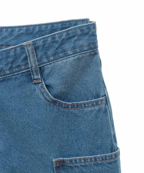 31 Sons de mode（トランテアン　ソン　ドゥ　モード）の「デニムロングスカート（デニムスカート・レディース・インディゴブルー/サックスブルー/ブラック・36/38）」の19枚目の写真