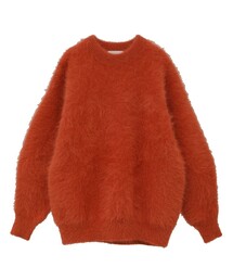 【新品タグ付き】CLANE 長袖 ニット オレンジ 1 オレンジセーター レディースルーズスタイルニット スプリング