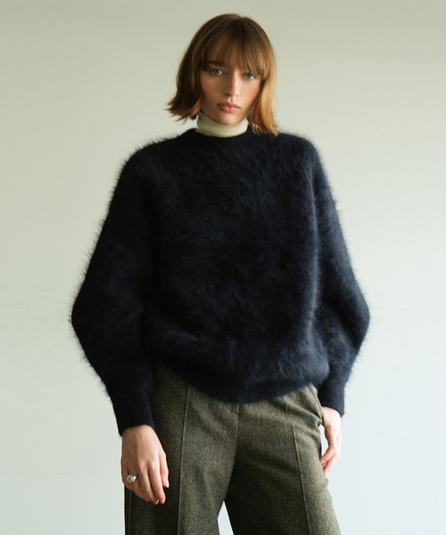 新品！clane BULKY SLEEVE ANGORA KNIT TOPS CLANE/クラネ】BULKY SLEEVE ANGORA KNIT TOPS/バルキースリーブ