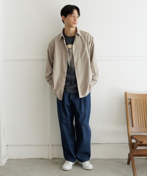 LAKOLE（ラコレ）の「コラージュグラフィック長袖Ｔ / 991912（Tシャツ/カットソー・メンズ・ブルー/ホワイト/チャコールグレー/ピンク・MEDIUM/X-LARGE/LARGE）」の6枚目の写真