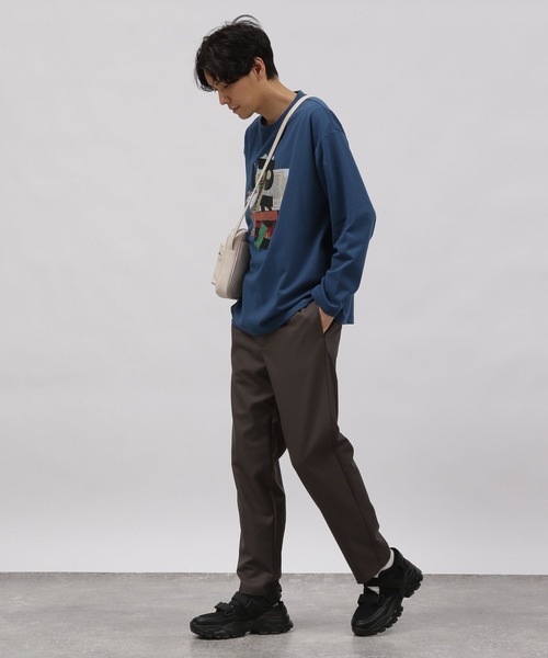 LAKOLE（ラコレ）の「コラージュグラフィック長袖Ｔ / 991912（Tシャツ/カットソー・メンズ・ブルー/ホワイト/チャコールグレー/ピンク・MEDIUM/X-LARGE/LARGE）」の12枚目の写真