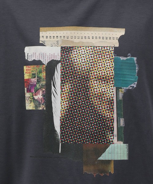 LAKOLE（ラコレ）の「コラージュグラフィック長袖Ｔ / 991912（Tシャツ/カットソー・メンズ・ブルー/ホワイト/チャコールグレー/ピンク・MEDIUM/X-LARGE/LARGE）」の17枚目の写真