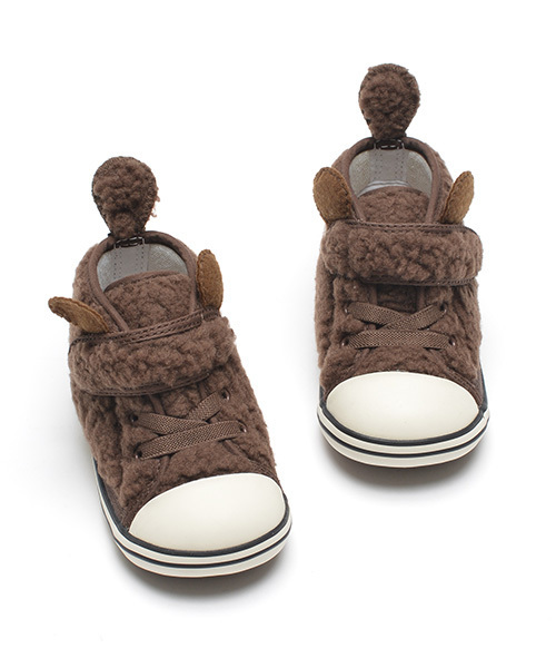 CONVERSE（コンバース）の「CONVERSE / Baby “ALL STAR” KUMA V-1 (12～15cm) （スニーカー・キッズ・オフホワイト/ブラウン・12cm/13cm/14.5㎝/13.5㎝/12.5cm/14cm/15cm）」の2枚目の写真