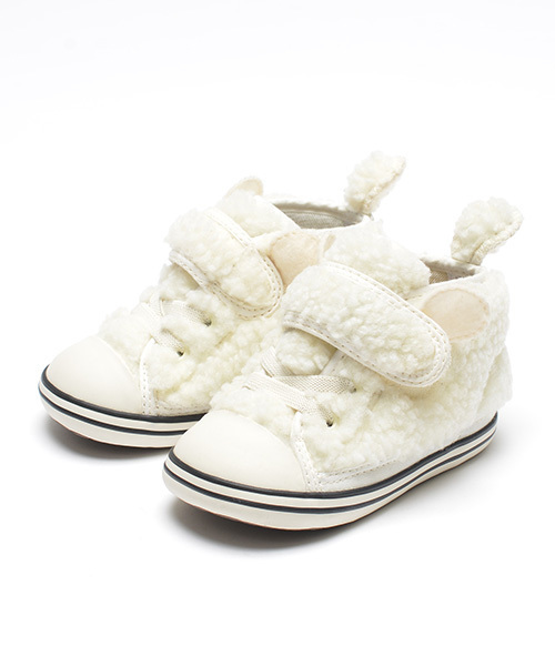 CONVERSE（コンバース）の「CONVERSE / Baby “ALL STAR” KUMA V-1 (12～15cm) （スニーカー・キッズ・オフホワイト/ブラウン・12cm/13cm/14.5㎝/13.5㎝/12.5cm/14cm/15cm）」の7枚目の写真