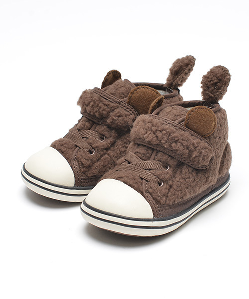 CONVERSE（コンバース）の「CONVERSE / Baby “ALL STAR” KUMA V-1 (12～15cm) （スニーカー・キッズ・オフホワイト/ブラウン・12cm/13cm/14.5㎝/13.5㎝/12.5cm/14cm/15cm）」の9枚目の写真