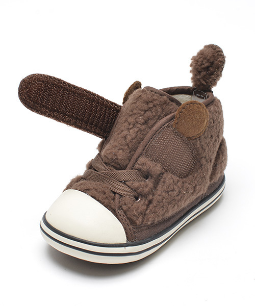 CONVERSE（コンバース）の「CONVERSE / Baby “ALL STAR” KUMA V-1 (12～15cm) （スニーカー・キッズ・オフホワイト/ブラウン・12cm/13cm/14.5㎝/13.5㎝/12.5cm/14cm/15cm）」の4枚目の写真