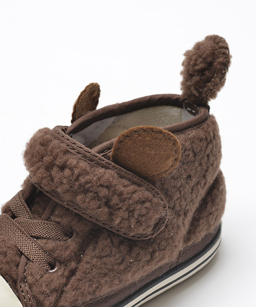 CONVERSE（コンバース）の「CONVERSE / Baby “ALL STAR” KUMA V-1 (12～15cm) （スニーカー・キッズ・オフホワイト/ブラウン・12cm/13cm/14.5㎝/13.5㎝/12.5cm/14cm/15cm）」の5枚目の写真