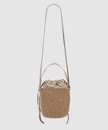クロエ Chloe WOODYスモールバスケット かごバッグ Chloé ナチュラルファイバー製Woodyスモールバスケットバッグ