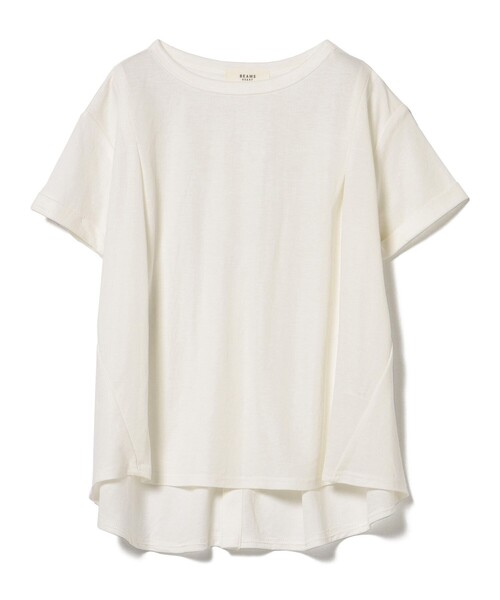 BEAMS HEART(ビームスハート)の「BEAMS HEART / 後ボタン フレア プルオーバー(Tシャツ/カットソー・レディース・オリーブ/ネイビー/オフホワイト・FREE)」の22枚目の写真
