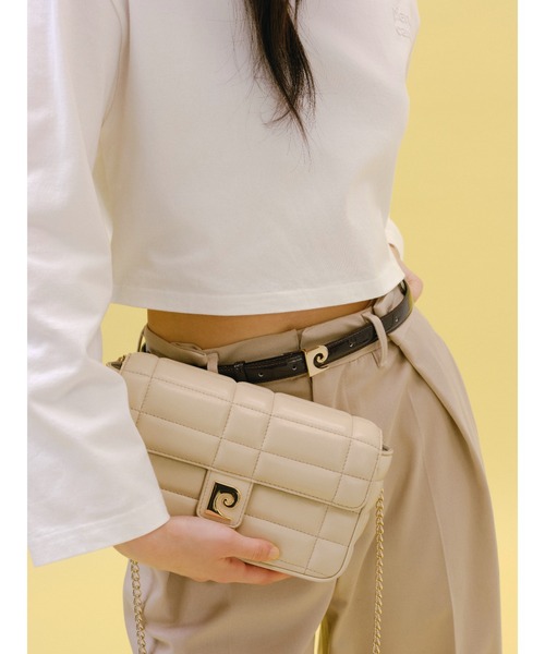 FRAY I.D（フレイアイディー）の「【pierre cardin】ナローバックルベルト（ベルト・レディース・ブラック/ベージュ/ブラウン・FREE）」の9枚目の写真