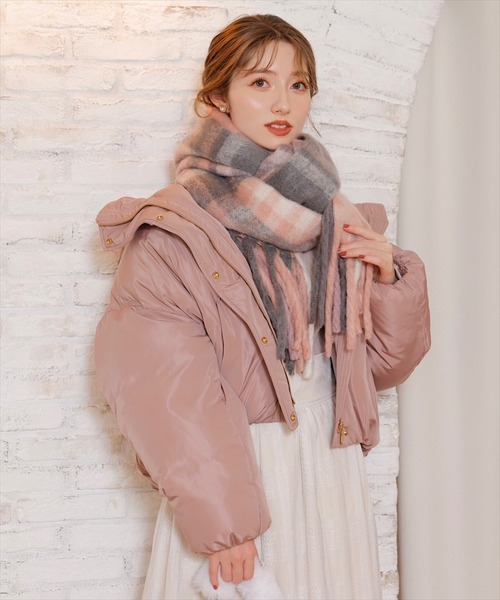 SWINGLE（スウィングル）の「シアーレースチェックフレアスカート（スカート・レディース・ブルー/ホワイト系その他6/カーキ・MEDIUM）」の12枚目の写真