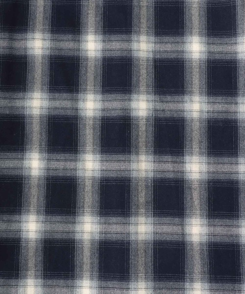 SITRY(シトリー)の「Ombre Check Shirt/オーバーサイズ オンブレチェックシャツ(シャツ/ブラウス・メンズ・ホワイト×ブラック/ブラウン/ブラック×ホワイト/ネイビー/ブルー・M/L)」の16枚目の写真