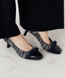 パンプス（ブルー・ネイビー/青色系・レザー・本革）ファッション通販