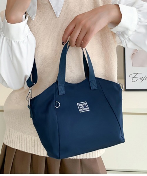 Miniministore(ミニミニストア)の「ハンドバッグ 2way 肩掛けカバン(ハンドバッグ・レディース・ネイビー/ベージュ/ラベンダー/ピンク/ブラック・FREE)」の4枚目の写真