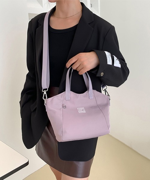 Miniministore(ミニミニストア)の「ハンドバッグ 2way 肩掛けカバン(ハンドバッグ・レディース・ネイビー/ベージュ/ラベンダー/ピンク/ブラック・FREE)」の17枚目の写真
