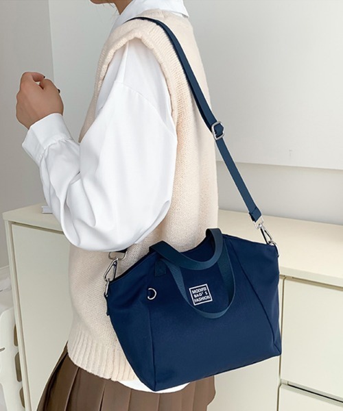 Miniministore(ミニミニストア)の「ハンドバッグ 2way 肩掛けカバン(ハンドバッグ・レディース・ネイビー/ベージュ/ラベンダー/ピンク/ブラック・FREE)」の10枚目の写真