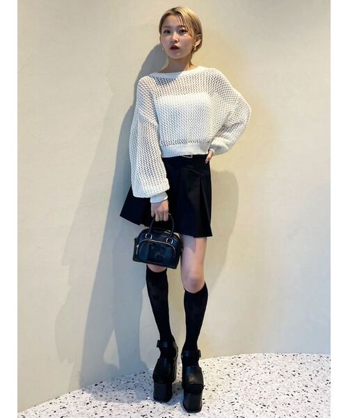 EMODA(エモダ)の「マークシアーコンパクトバッグ(ハンドバッグ・レディース・ブルー/ブラック/ベージュ・FREE)」の22枚目の写真