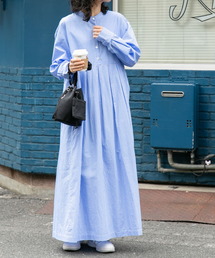 FORK&SPOON | FORK&SPOON　ギャザーワイドワンピース(ワンピース)