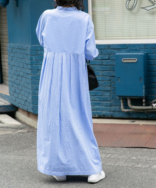 FORK&SPOON（フォークアンドスプーン）の「FORK&SPOON　ギャザーワイドワンピース（ワンピース・レディース・ネイビー/ブルー系その他・1/2）」の22枚目の写真