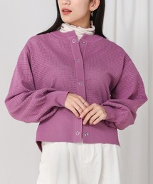 メッシュニット」に該当するカーディガン/ボレロ（ピンク/桃色系