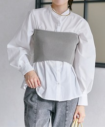 ニットビスチェセットシャツ
