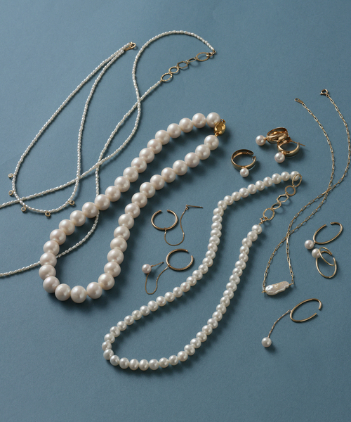 ダイヤピアスチェーンイヤーカフ K10（片耳）（ピアス（片耳用